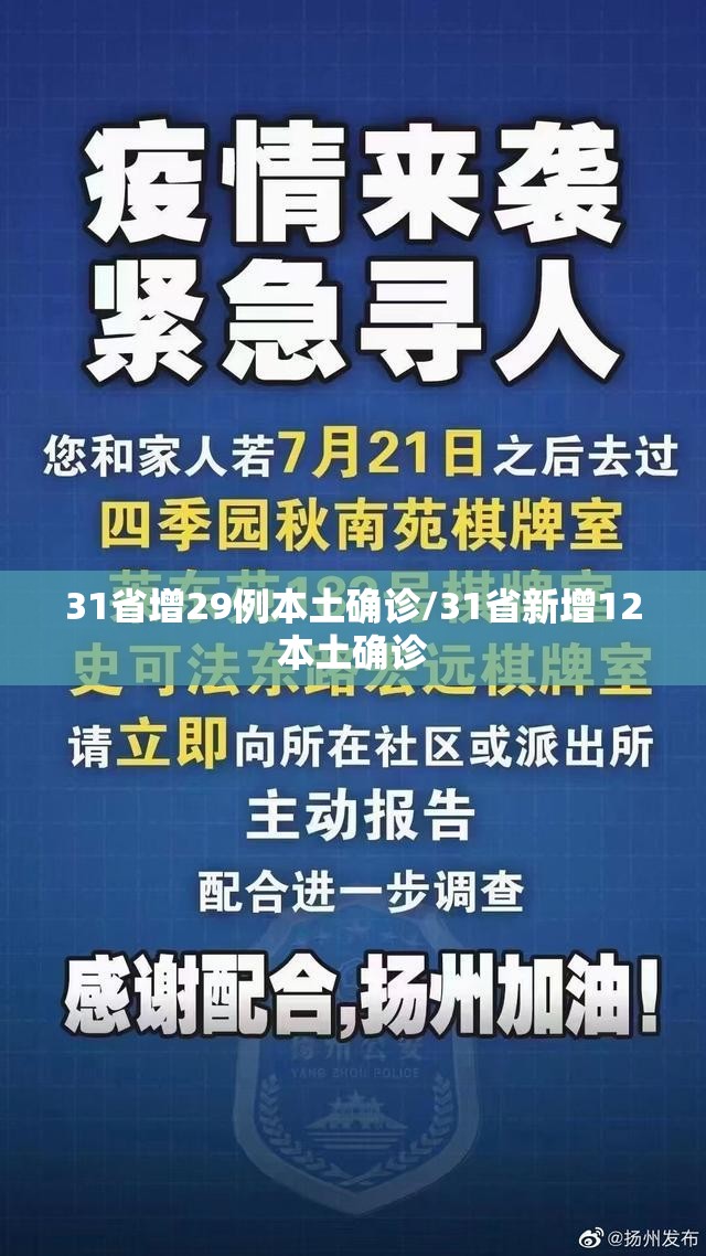 31省增29例本土确诊/31省新增12本土确诊 31省增29例本土确诊/31省新增12本土确诊