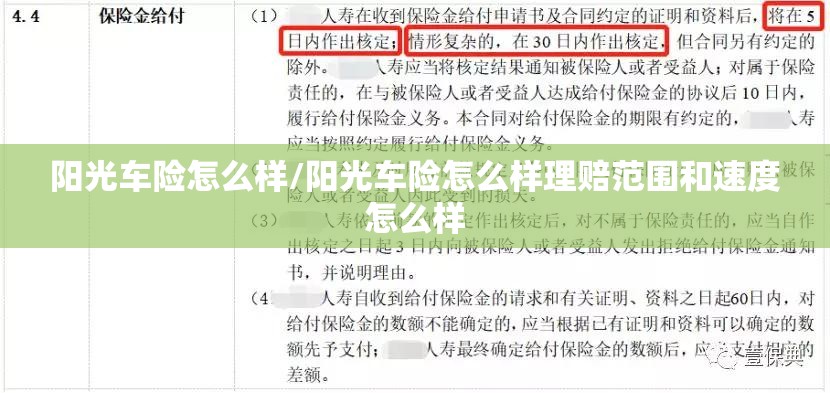 阳光车险怎么样/阳光车险怎么样理赔范围和速度怎么样