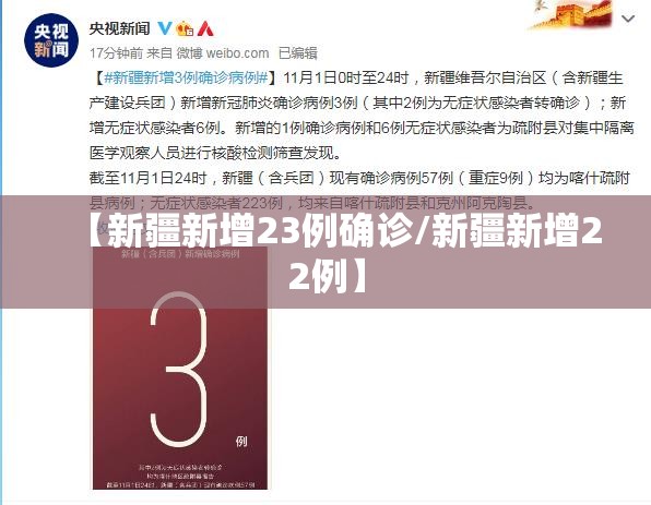 【新疆新增23例确诊/新疆新增22例】 【新疆新增23例确诊/新疆新增22例】