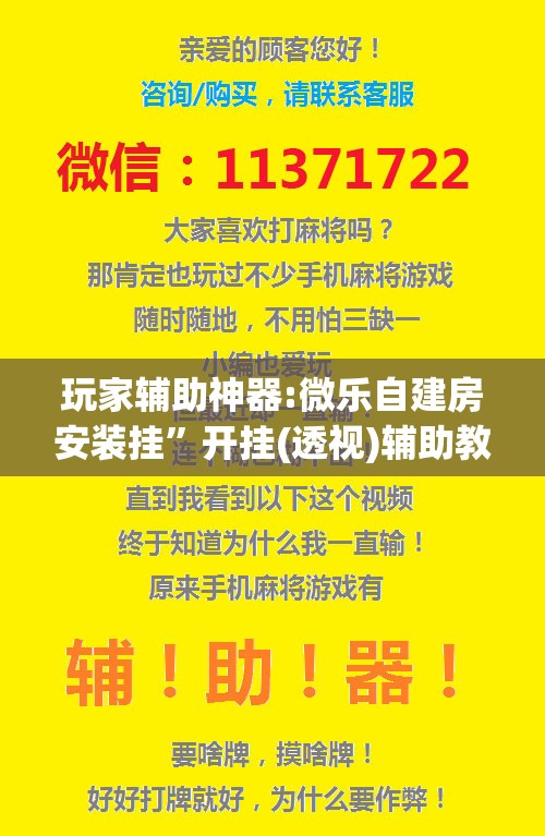 玩家辅助神器:微乐自建房安装挂”开挂(透视)辅助教程
