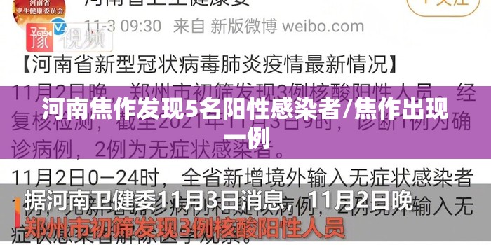 河南焦作发现5名阳性感染者/焦作出现一例 河南焦作发现5名阳性感染者/焦作出现一例