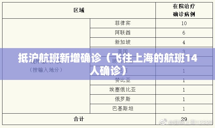 抵沪航班新增确诊(飞往上海的航班14人确诊) 抵沪航班新增确诊(飞往上海的航班14人确诊)