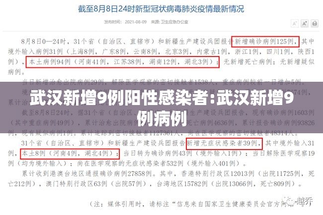 武汉新增9例阳性感染者:武汉新增9例病例 武汉新增9例阳性感染者:武汉新增9例病例