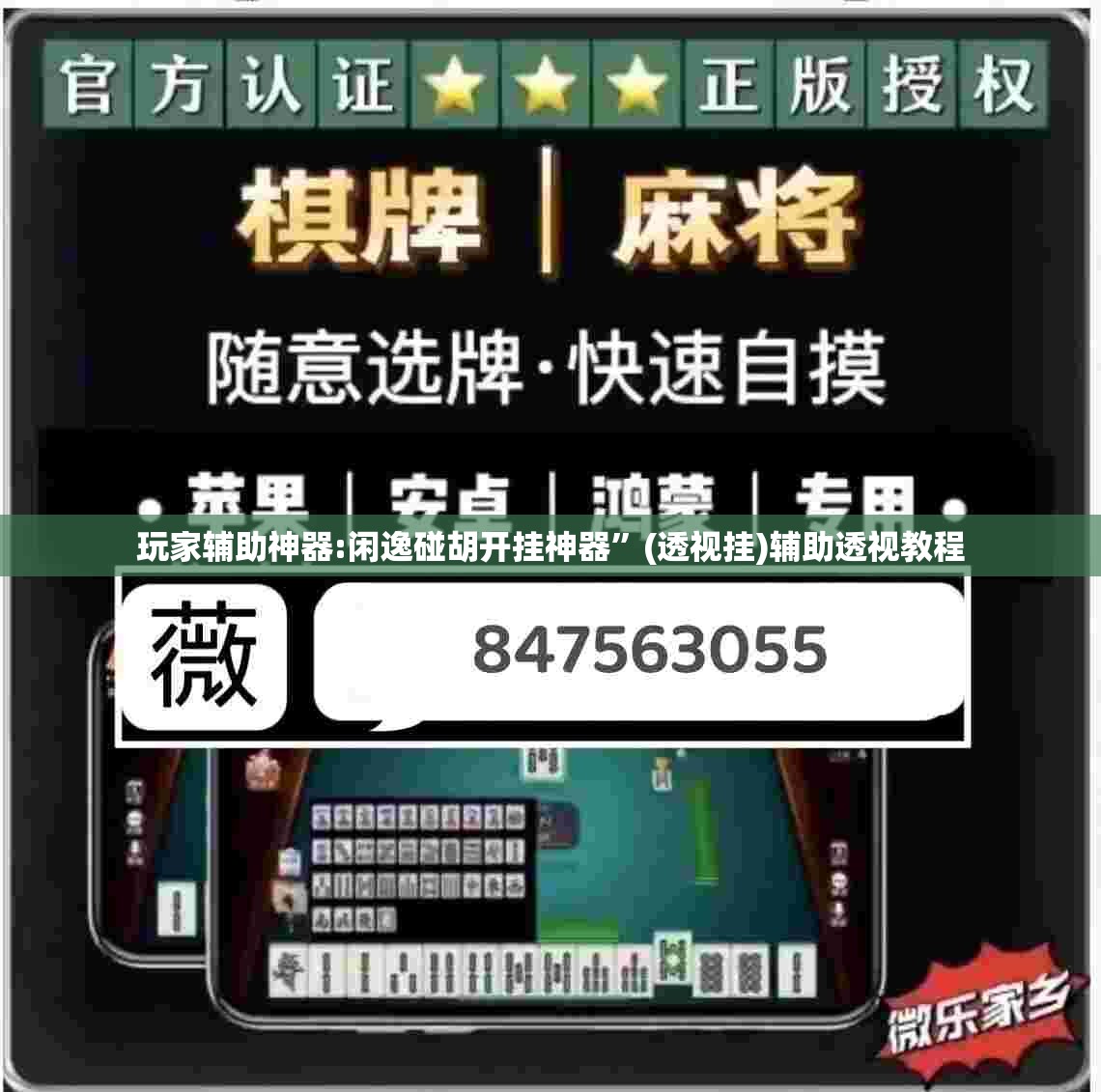 玩家辅助神器:闲逸碰胡开挂神器”(透视挂)辅助透视教程