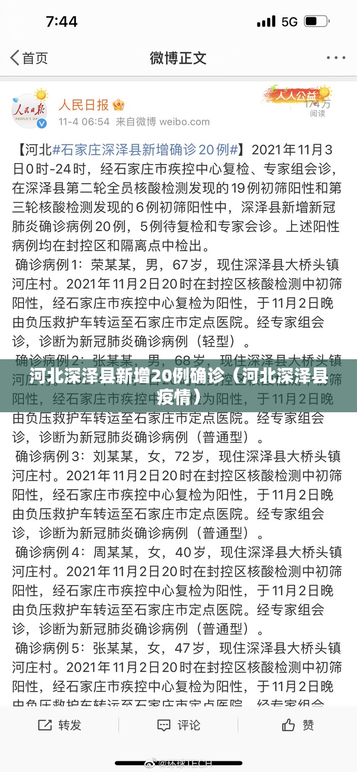 河北深泽县新增20例确诊(河北深泽县疫情) 河北深泽县新增20例确诊(河北深泽县疫情)