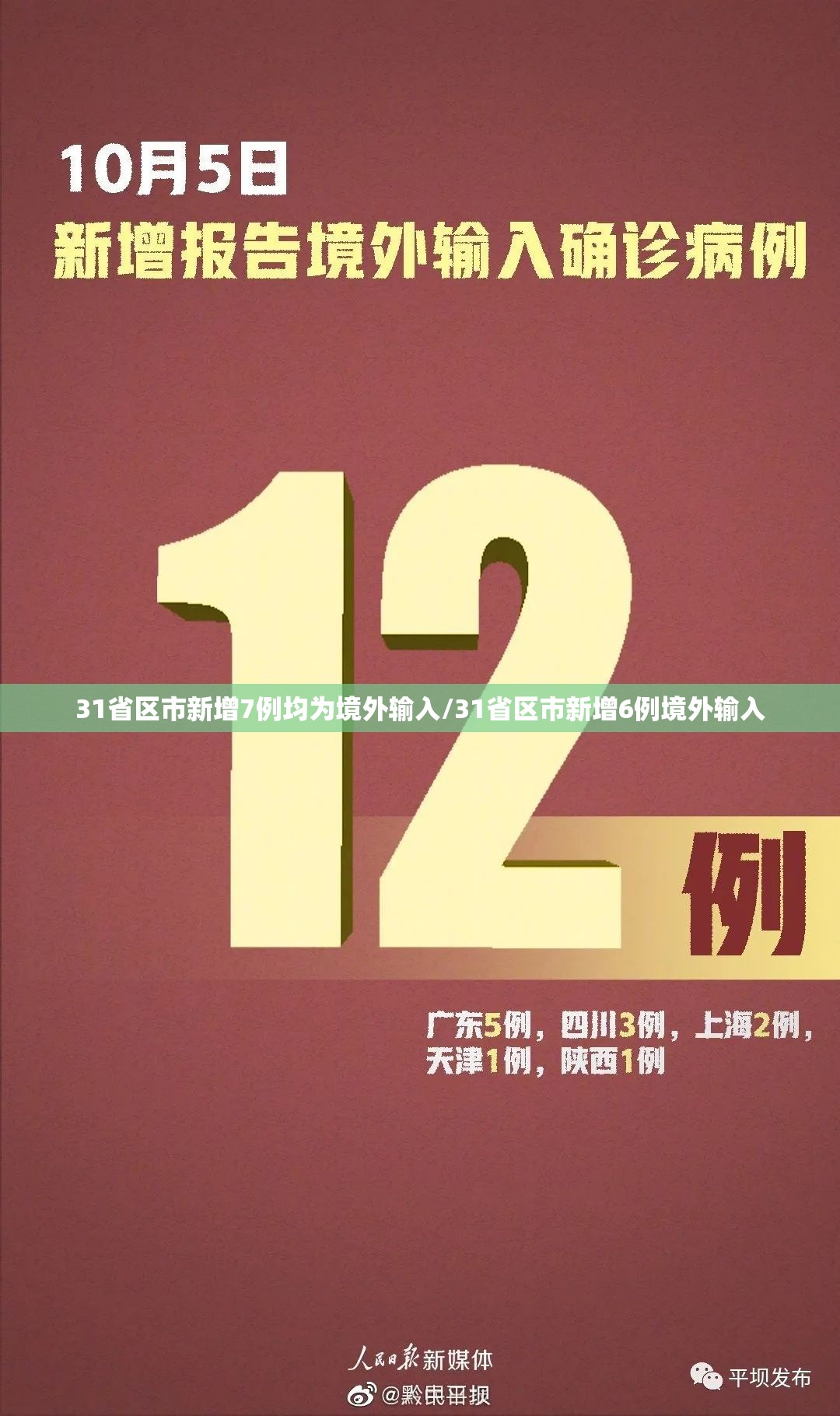 31省区市新增7例均为境外输入/31省区市新增6例境外输入 31省区市新增7例均为境外输入/31省区市新增6例境外输入