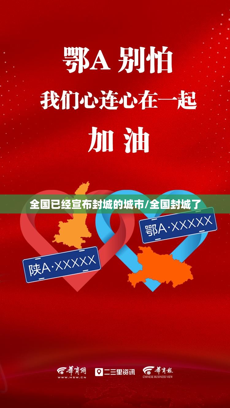 全国已经宣布封城的城市/全国封城了 全国已经宣布封城的城市/全国封城了