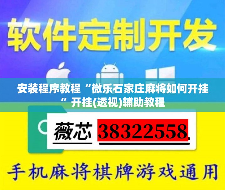 安装程序教程“微乐石家庄麻将如何开挂	”开挂(透视)辅助教程