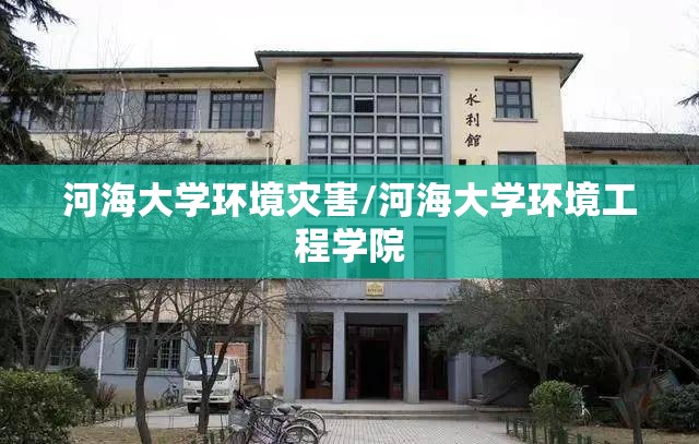 河海大学环境灾害/河海大学环境工程学院