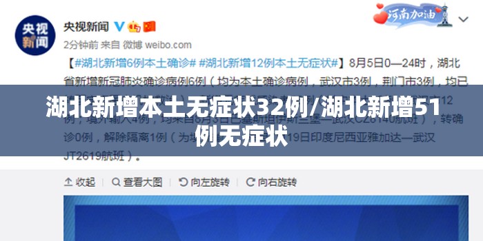 湖北新增本土无症状32例/湖北新增51例无症状
