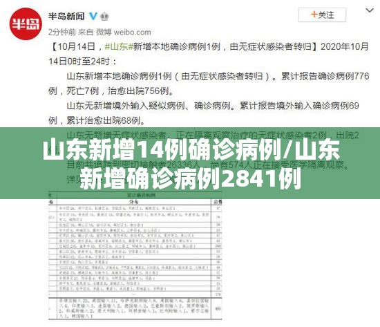 山东新增14例确诊病例/山东新增确诊病例2841例 山东新增14例确诊病例/山东新增确诊病例2841例