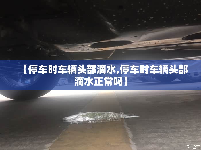 【停车时车辆头部滴水,停车时车辆头部滴水正常吗】 【停车时车辆头部滴水,停车时车辆头部滴水正常吗】