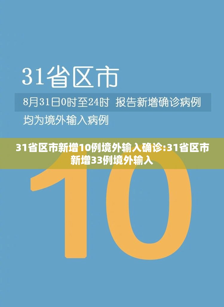 31省区市新增10例境外输入确诊:31省区市新增33例境外输入 31省区市新增10例境外输入确诊:31省区市新增33例境外输入