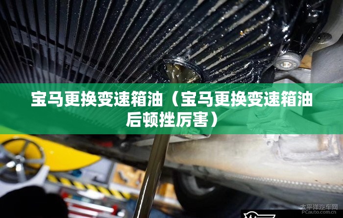 宝马更换变速箱油(宝马更换变速箱油后顿挫厉害) 宝马更换变速箱油(宝马更换变速箱油后顿挫厉害)
