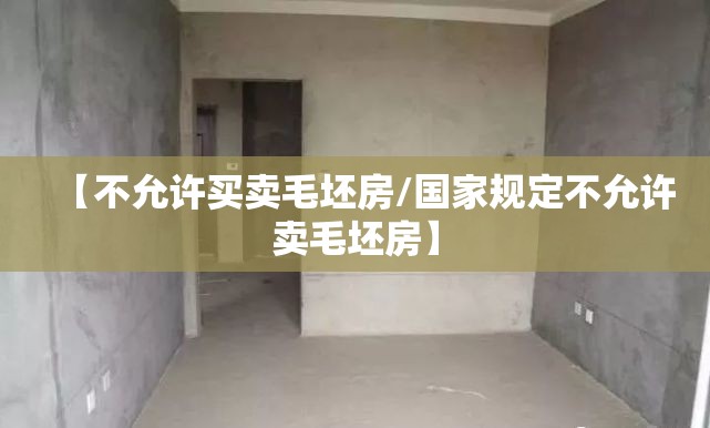 【不允许买卖毛坯房/国家规定不允许卖毛坯房】