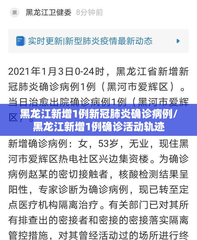 黑龙江新增1例新冠肺炎确诊病例/黑龙江新增1例确诊活动轨迹 黑龙江新增1例新冠肺炎确诊病例/黑龙江新增1例确诊活动轨迹