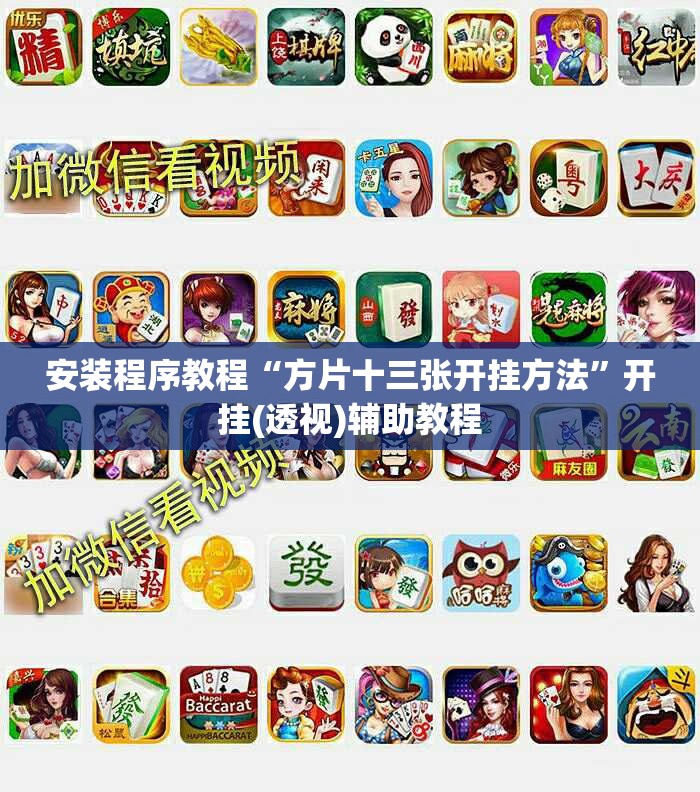 安装程序教程“方片十三张开挂方法”开挂(透视)辅助教程