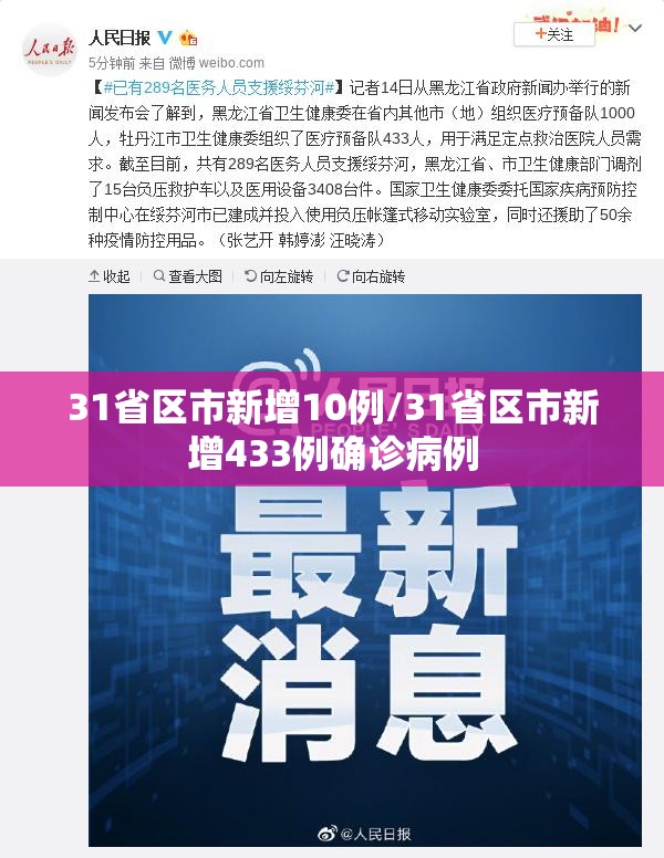 31省区市新增10例/31省区市新增433例确诊病例 31省区市新增10例/31省区市新增433例确诊病例