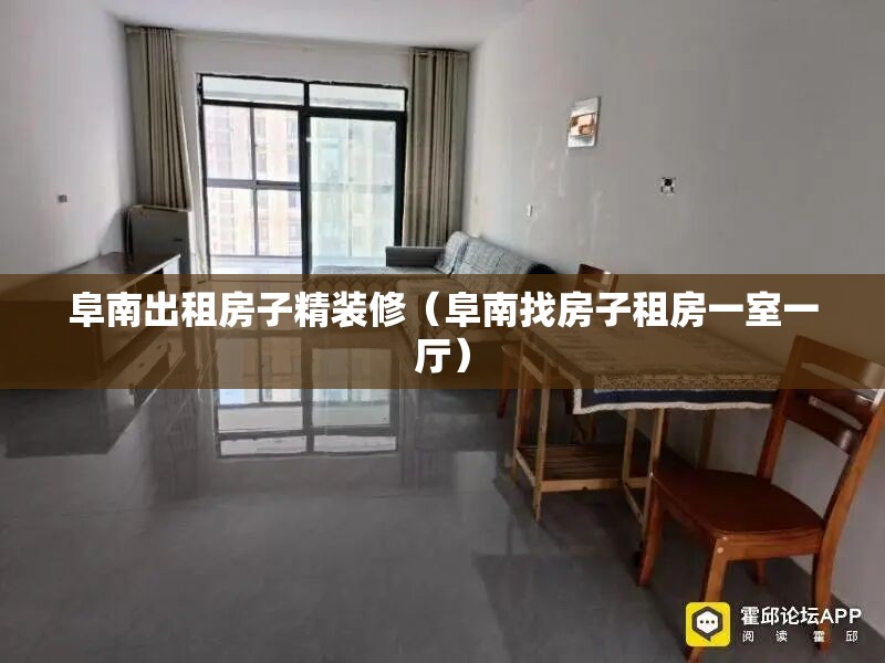 阜南出租房子精装修（阜南找房子租房一室一厅）