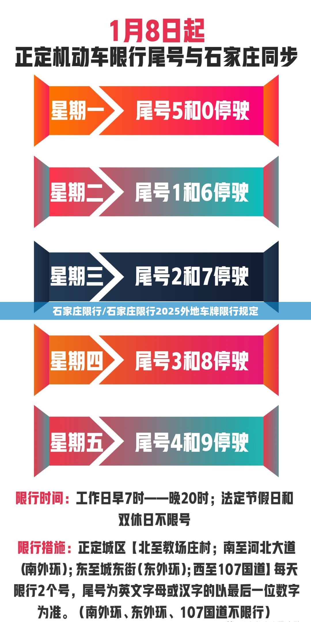 石家庄限行/石家庄限行2025外地车牌限行规定 石家庄限行/石家庄限行2025外地车牌限行规定