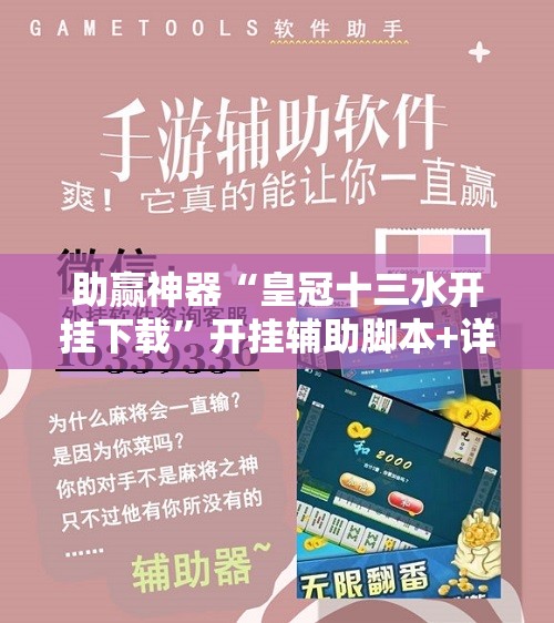 助赢神器“皇冠十三水开挂下载”开挂辅助脚本+详细开挂安装教程