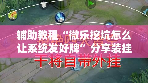 辅助教程“微乐挖坑怎么让系统发好牌”分享装挂详细步骤