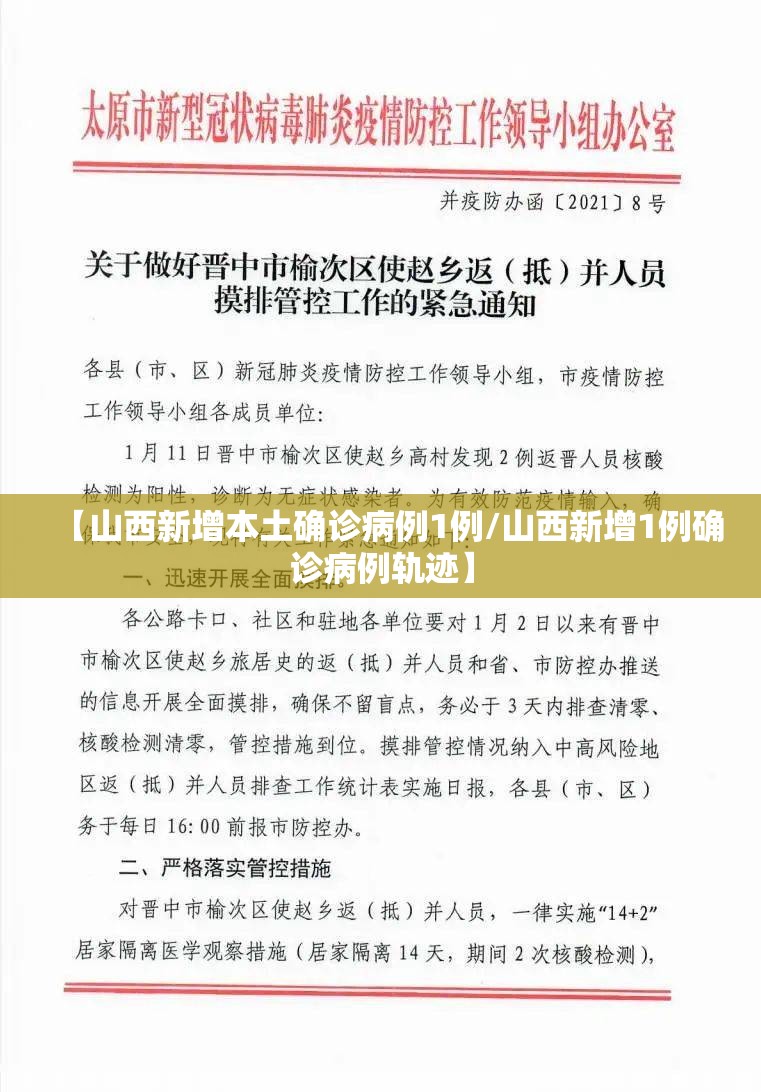【山西新增本土确诊病例1例/山西新增1例确诊病例轨迹】 【山西新增本土确诊病例1例/山西新增1例确诊病例轨迹】