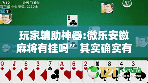 玩家辅助神器:微乐安徽麻将有挂吗”其实确实有挂