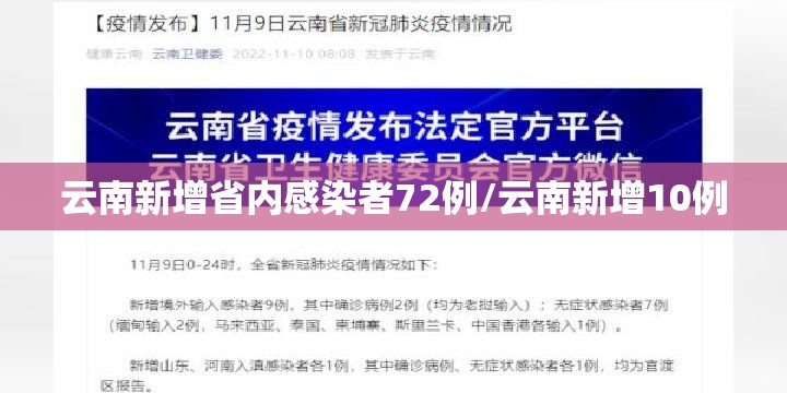 云南新增省内感染者72例/云南新增10例 云南新增省内感染者72例/云南新增10例