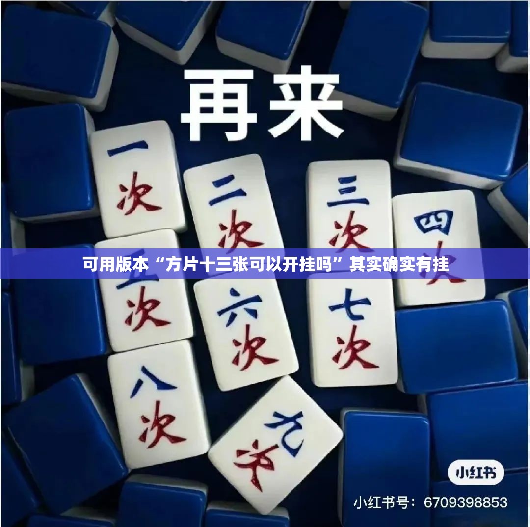 可用版本“方片十三张可以开挂吗”其实确实有挂
