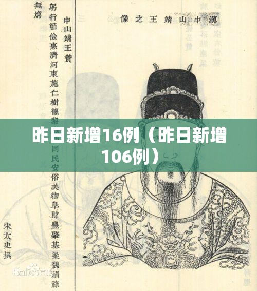 昨日新增16例(昨日新增106例) 昨日新增16例(昨日新增106例)