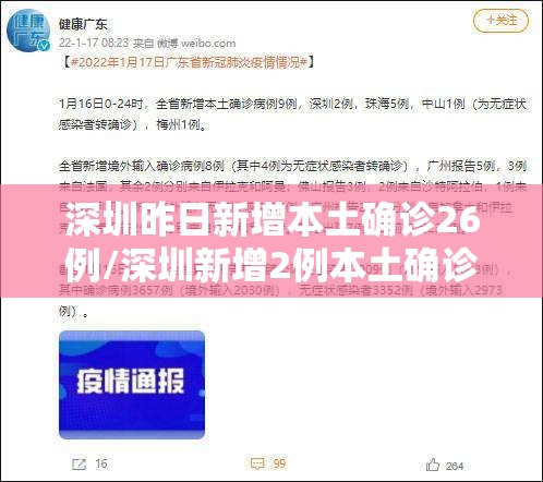 深圳昨日新增本土确诊26例/深圳新增2例本土确诊轨迹 深圳昨日新增本土确诊26例/深圳新增2例本土确诊轨迹