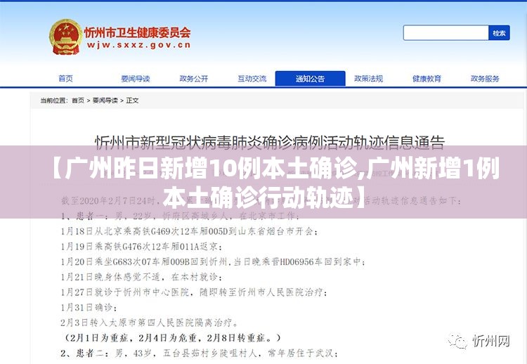 【广州昨日新增10例本土确诊,广州新增1例本土确诊行动轨迹】 【广州昨日新增10例本土确诊,广州新增1例本土确诊行动轨迹】