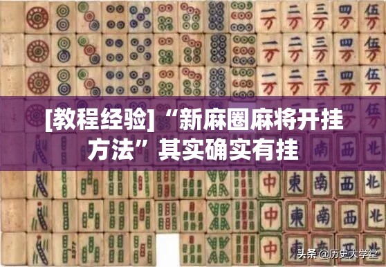 [教程经验]“新麻圈麻将开挂方法”其实确实有挂