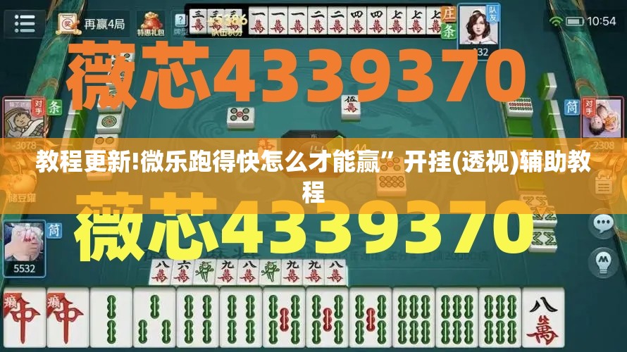 教程更新!微乐跑得快怎么才能赢	”开挂(透视)辅助教程