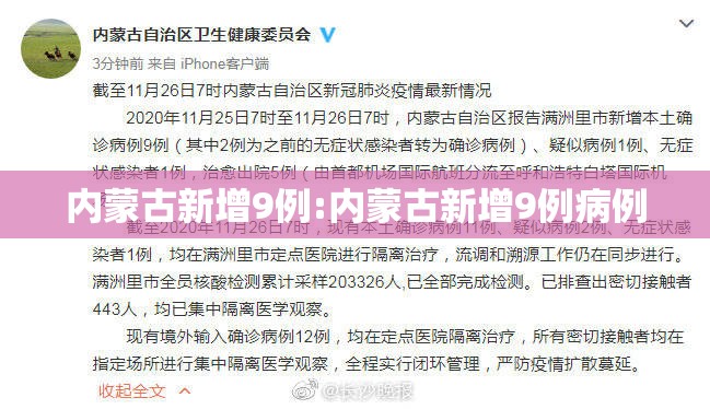 内蒙古新增9例:内蒙古新增9例病例 内蒙古新增9例:内蒙古新增9例病例