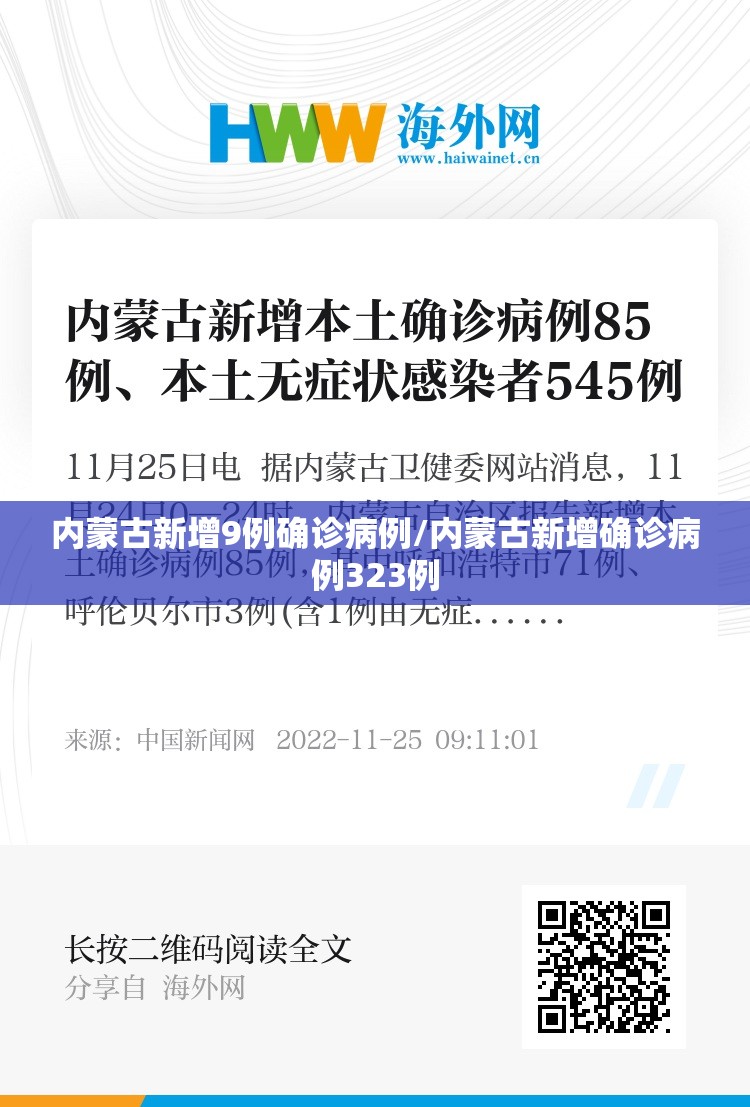 内蒙古新增9例确诊病例/内蒙古新增确诊病例323例