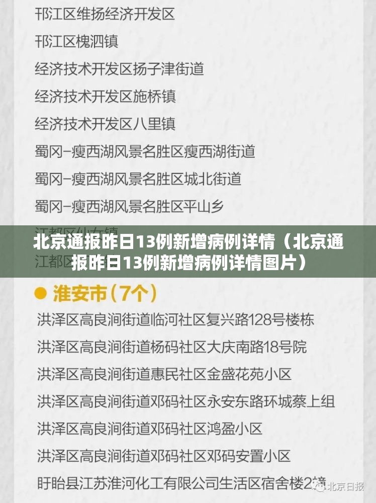 北京通报昨日13例新增病例详情（北京通报昨日13例新增病例详情图片）