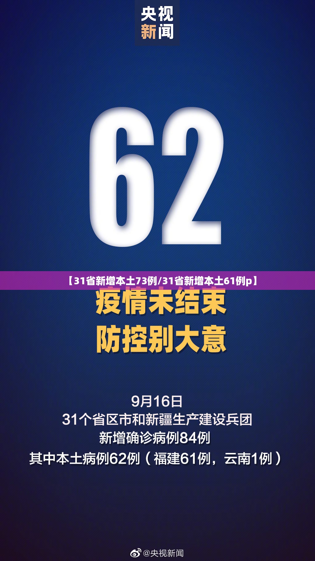 【31省新增本土73例/31省新增本土61例p】 【31省新增本土73例/31省新增本土61例p】