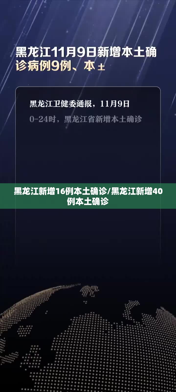 黑龙江新增16例本土确诊/黑龙江新增40例本土确诊 黑龙江新增16例本土确诊/黑龙江新增40例本土确诊