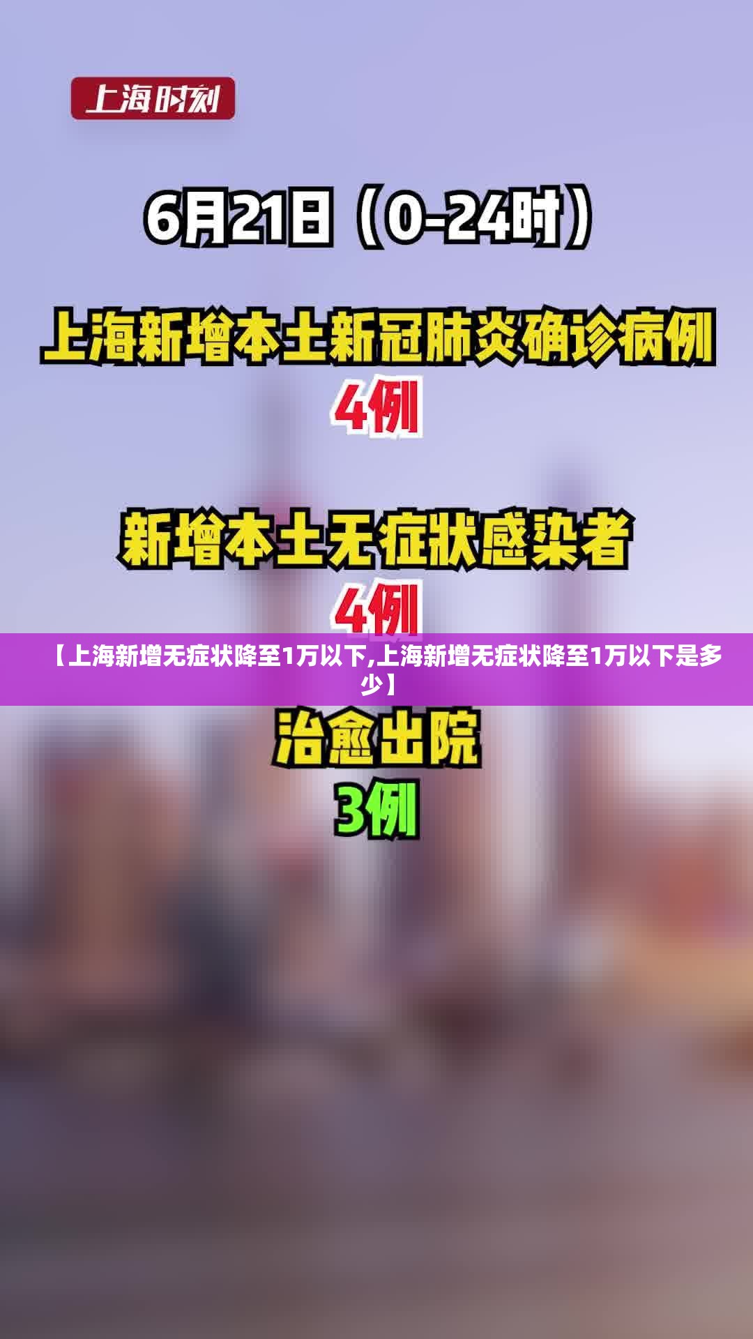 【上海新增无症状降至1万以下,上海新增无症状降至1万以下是多少】 【上海新增无症状降至1万以下,上海新增无症状降至1万以下是多少】