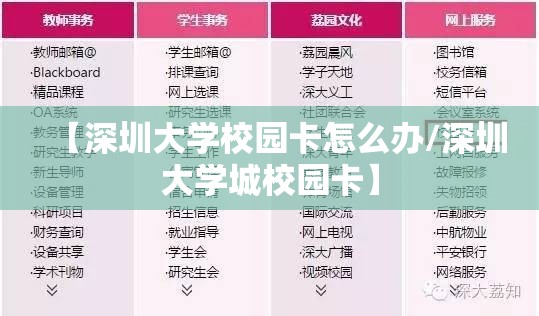 【深圳大学校园卡怎么办/深圳大学城校园卡】