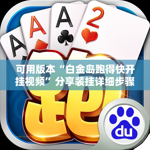 可用版本“白金岛跑得快开挂视频	”分享装挂详细步骤