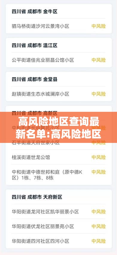 高风险地区查询最新名单:高风险地区疫情查询 高风险地区查询最新名单:高风险地区疫情查询