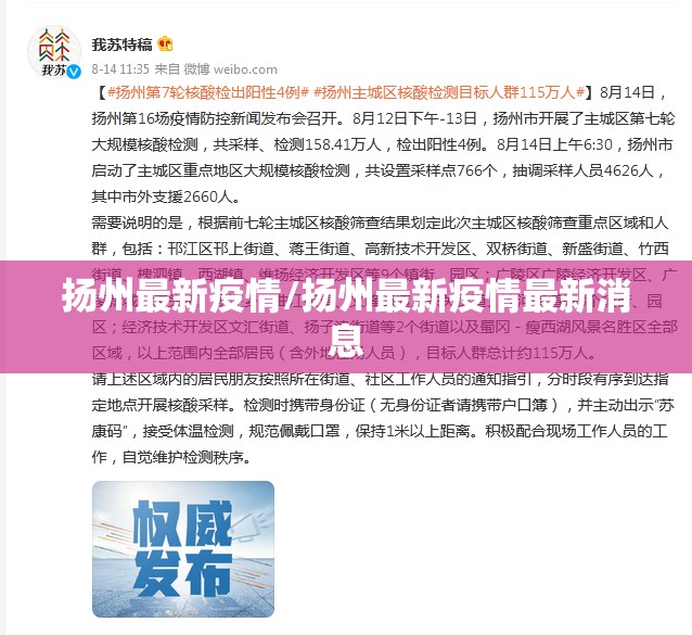 扬州最新疫情/扬州最新疫情最新消息 扬州最新疫情/扬州最新疫情最新消息