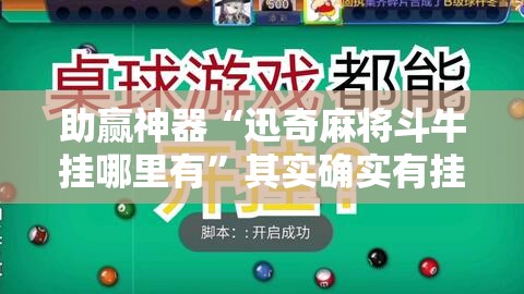 助赢神器“迅奇麻将斗牛挂哪里有	”其实确实有挂