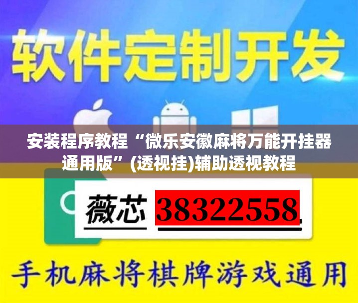 安装程序教程“微乐安徽麻将万能开挂器通用版”(透视挂)辅助透视教程