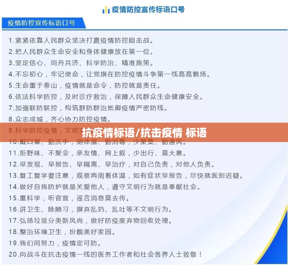 抗疫情标语/抗击疫情 标语 抗疫情标语/抗击疫情 标语