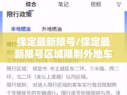 保定最新限号/保定最新限号区域限制外地车牌吗