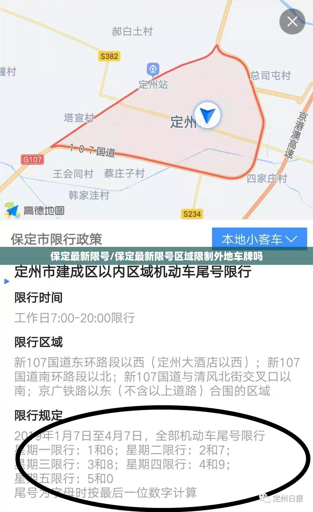 保定最新限号/保定最新限号区域限制外地车牌吗